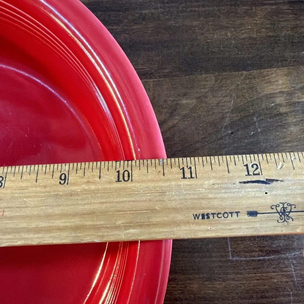 Fiestaware Scarlet Red Round Vegetable Salad Serving Bowl 10.5